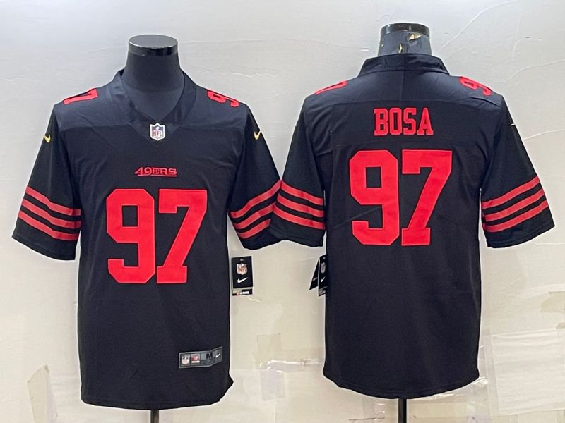 Men San Francisco 49ers #97 Bosa Black New 2022 Nike Limited Vapor Untouchable NFL Jersey